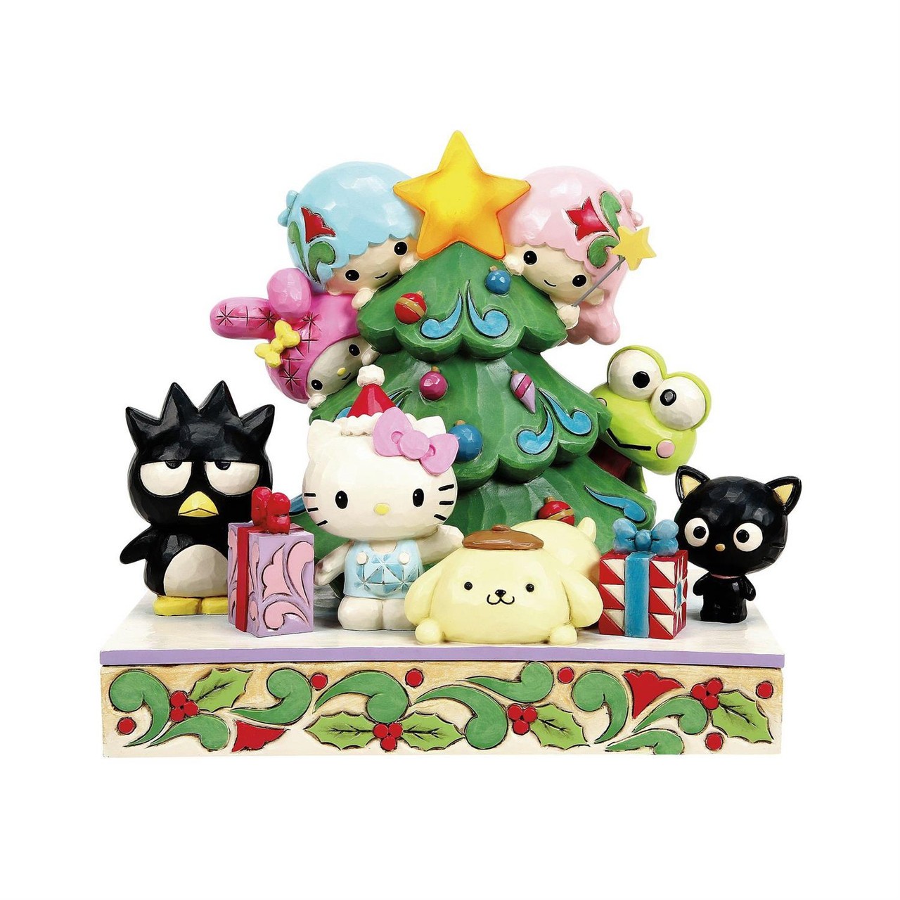 Jim Shore Sanrio Hello Kitty & Friends LED Tree Figurine 6.5-Inch 6017559