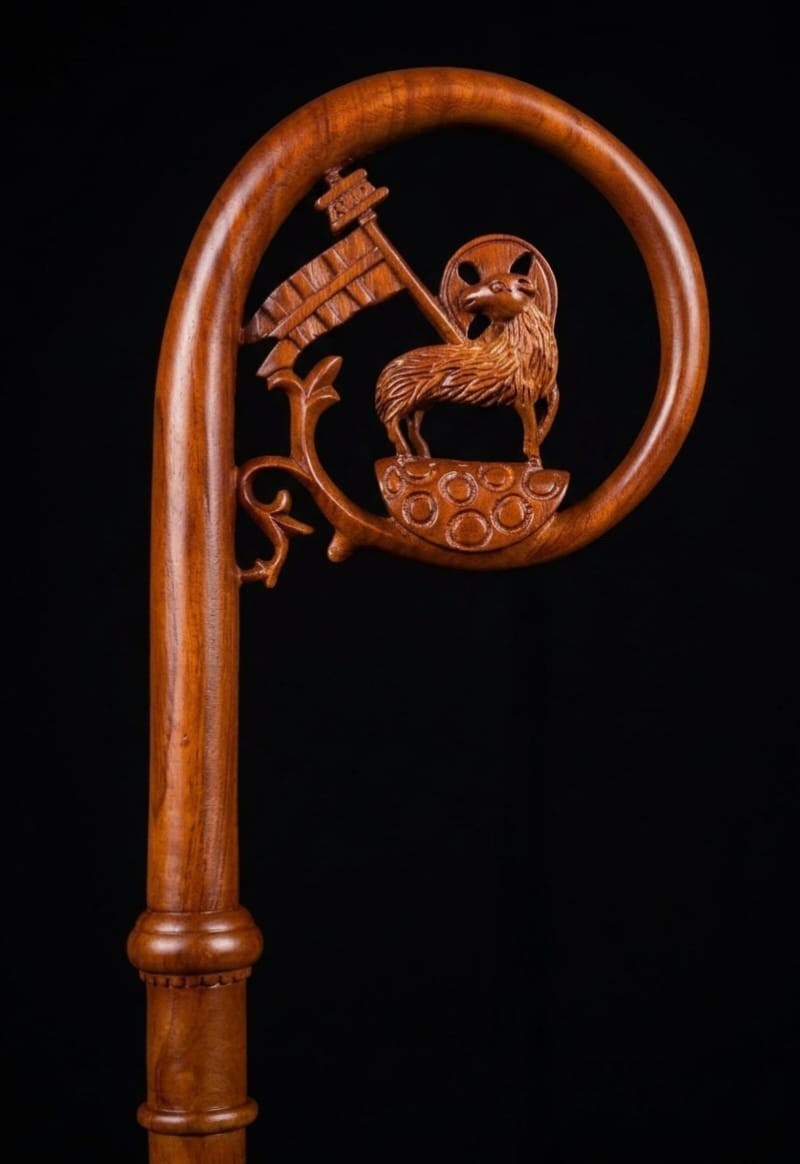 Wood CROZIER Bishop Staff Crosier Quality Craftsmanship, 72 Wood CROZIER Bishop Staff Crosier Quality Craftsmanship, 72