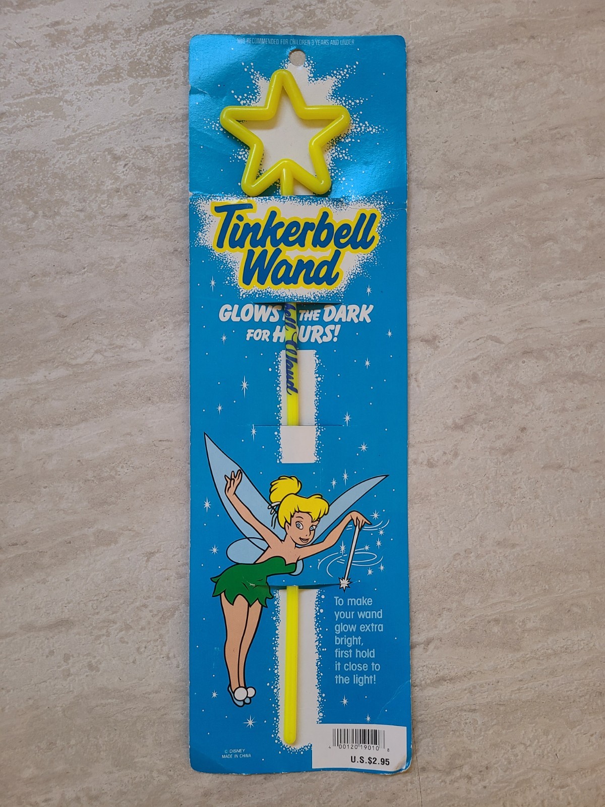 1980\'s Vintage Tinker Bell Glow In The Dark Wand