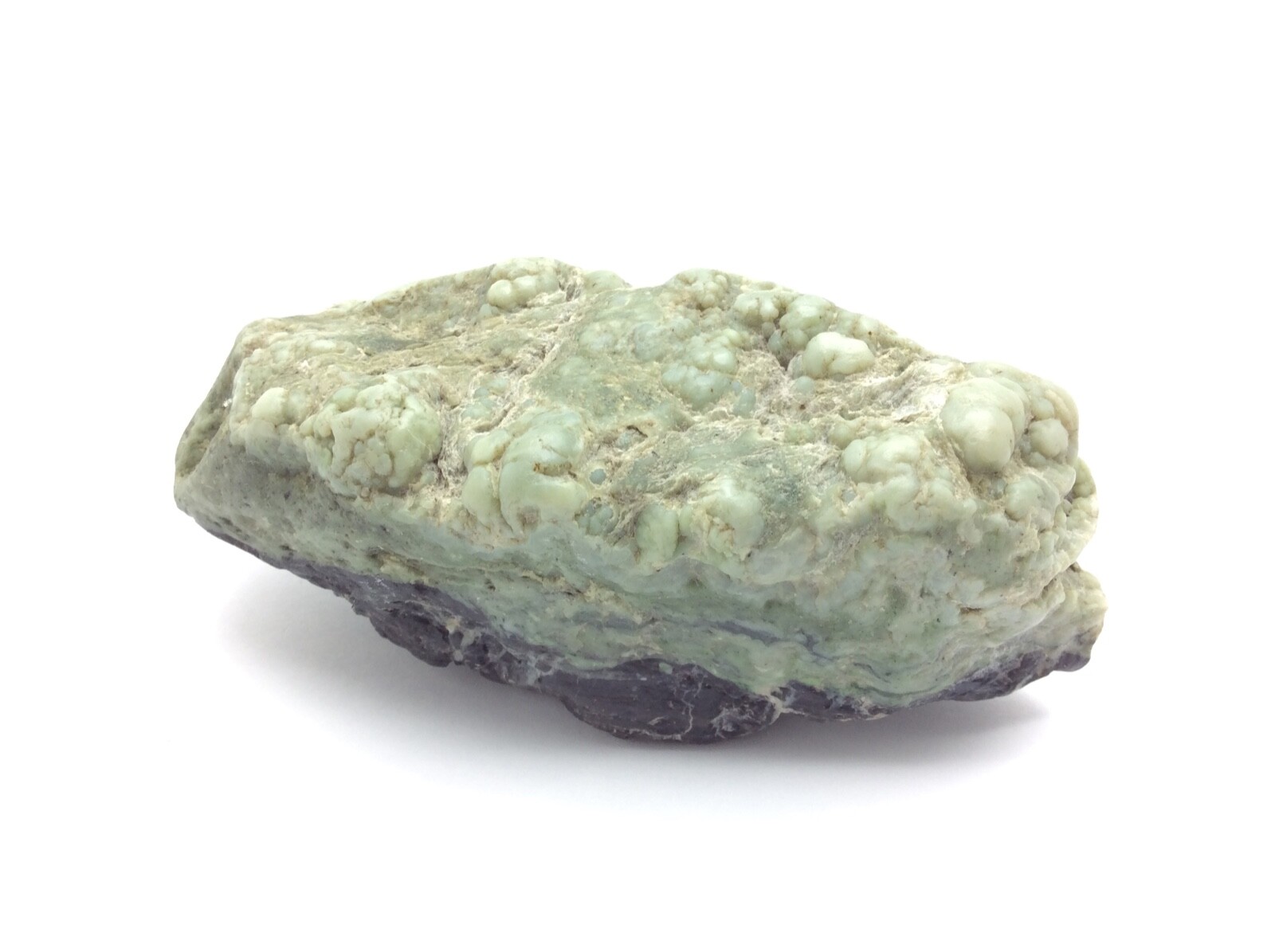 Mendocino Botryoidal Nephrite Jade Specimen Green Bubble River Gem Stone CA #36