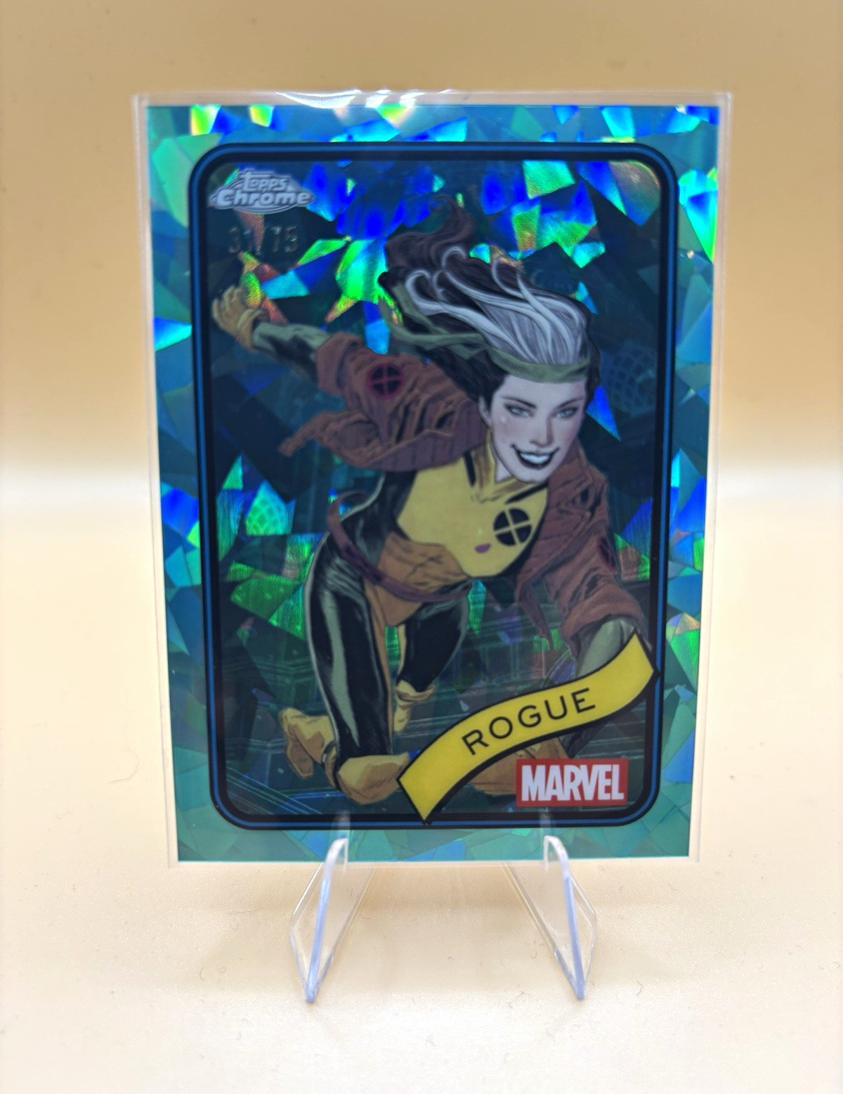 2025 Topps Chrome Marvel Rogue #189 Teal Refractor /75 2025 Topps Chrome Marvel Rogue #189 Teal Refractor /75