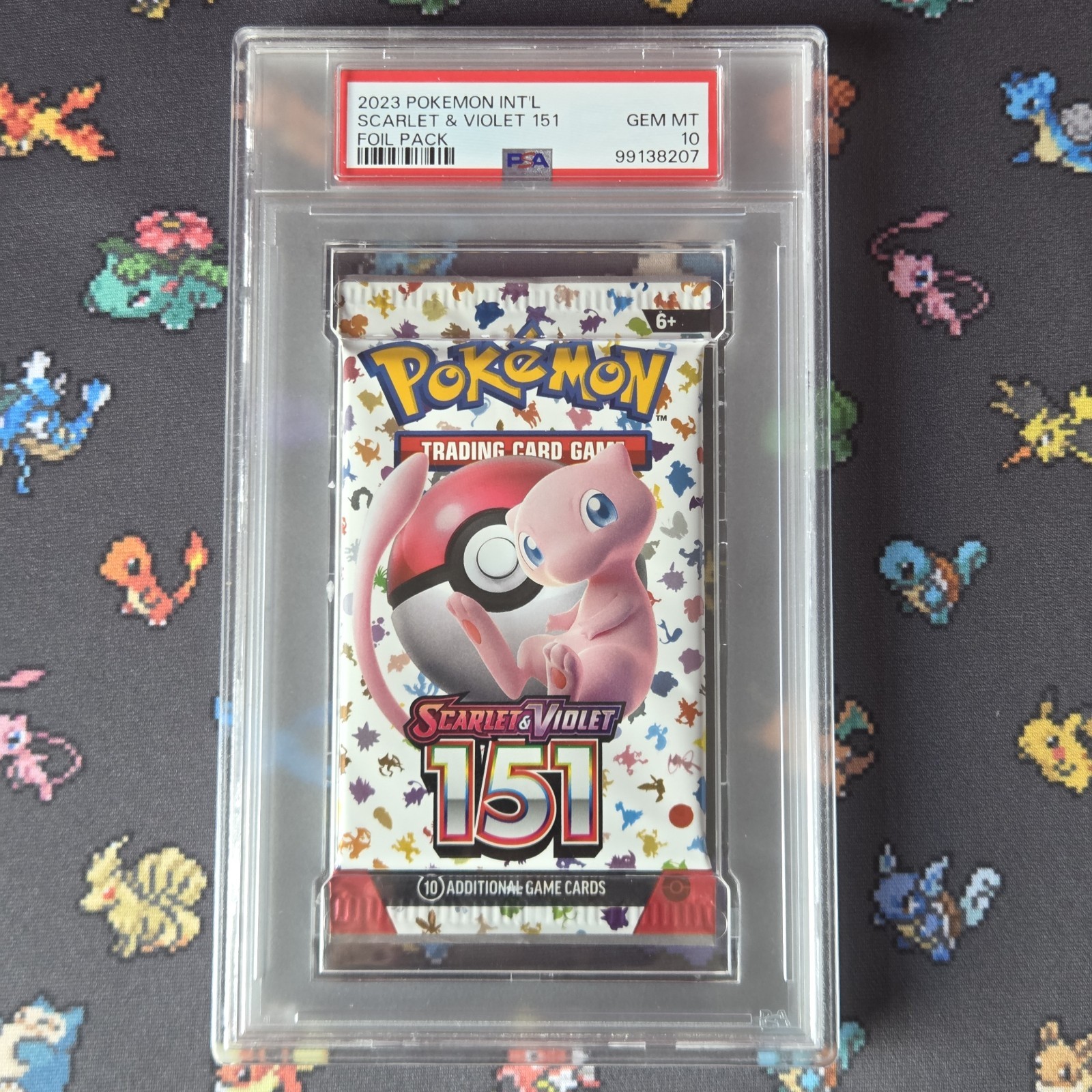 Pokemon TCG PSA 10 Gem Mint Scarlet Violet 151 Sealed Booster Pack Graded Slab
