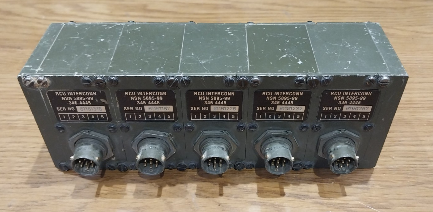 Ex-MOD Clansman Remote Control Unit Interconnecting Assembly (x5)