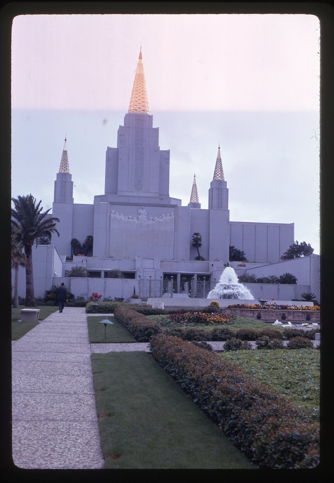 sl45 Slide 1960's Oakland Temple LDS Church Architecture 521a sl45 Slide 1960's Oakland Temple LDS Church Architecture 521a