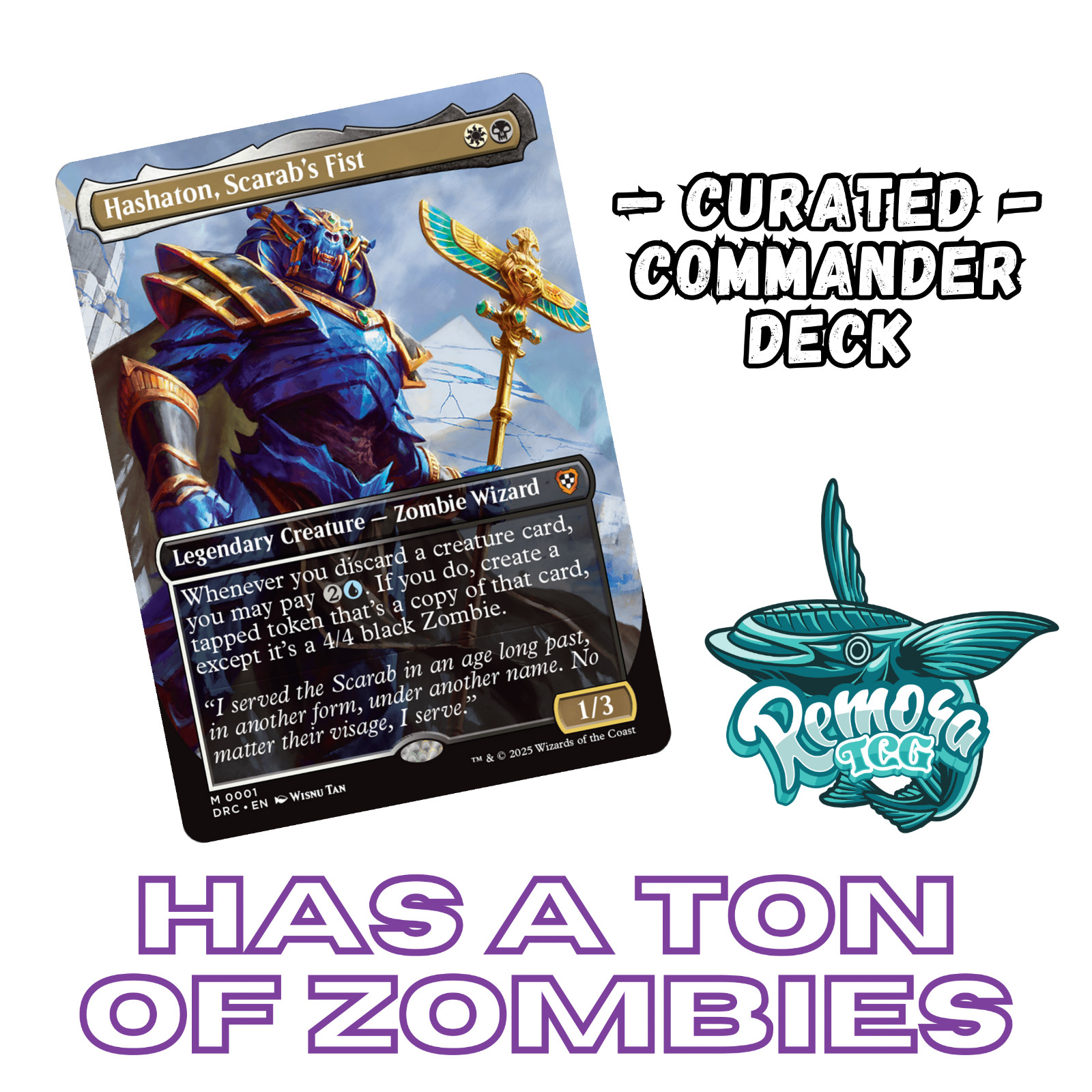 Hashaton, Scarab's Fist | Discard Theme Commander Deck | EDH Hashaton Deck |