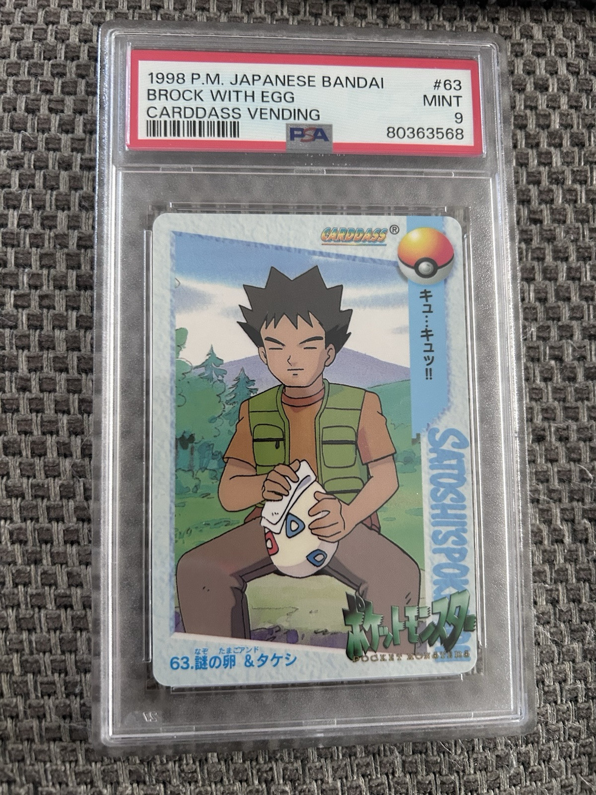 P.m Japanese Bandai Brock With Egg