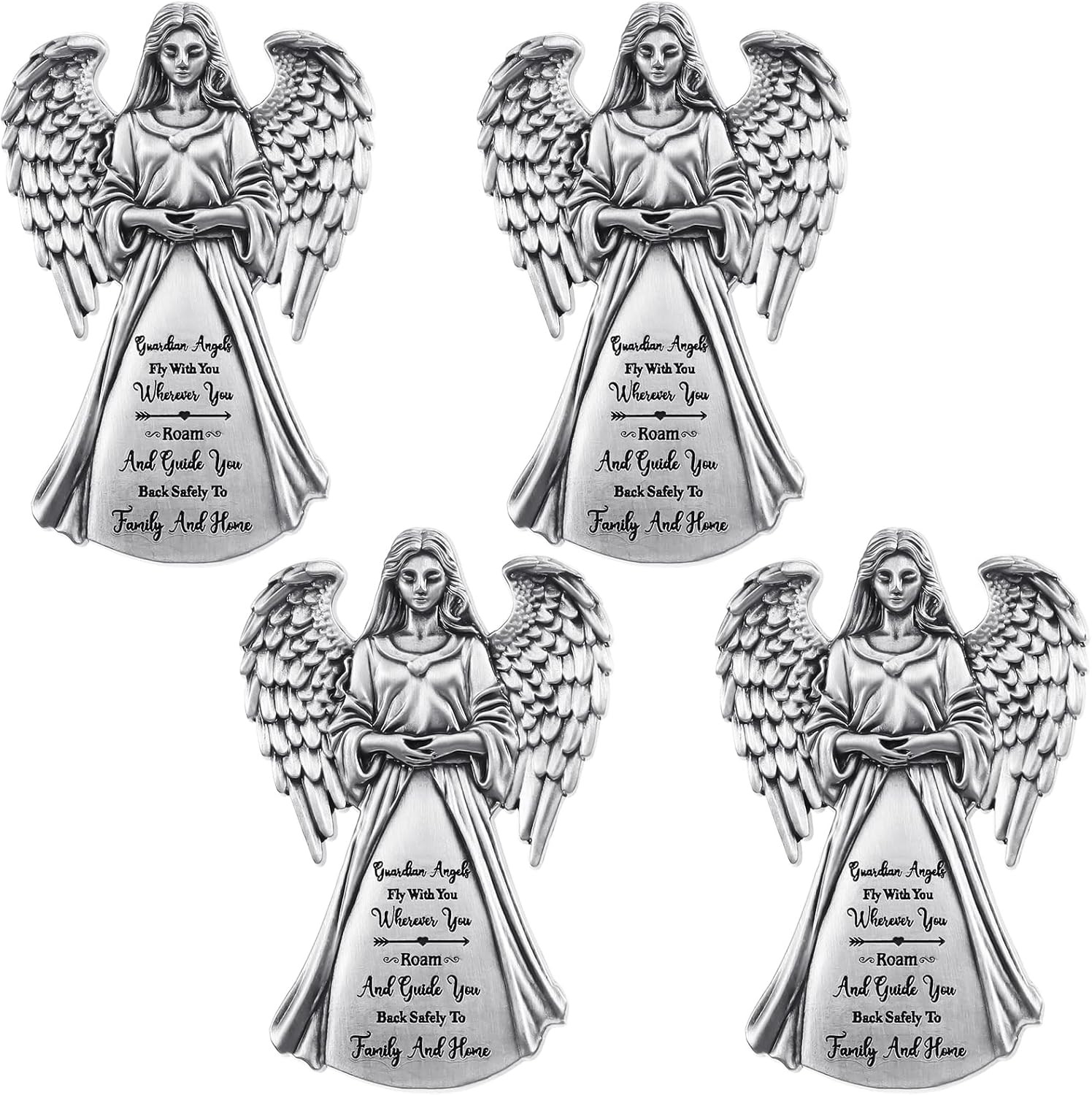 2X Guardian Angel Sun Visor Clip - Car Safety Blessing Gift for Driver Universal 2X Guardian Angel Sun Visor Clip - Car Safety Blessing Gift for Driver Universal