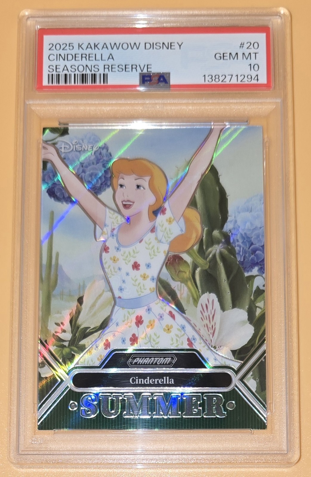 Cinderella #d PSA 10 Low Pop Insert Summer Seasons Reserve 2025 Kakawow Disney