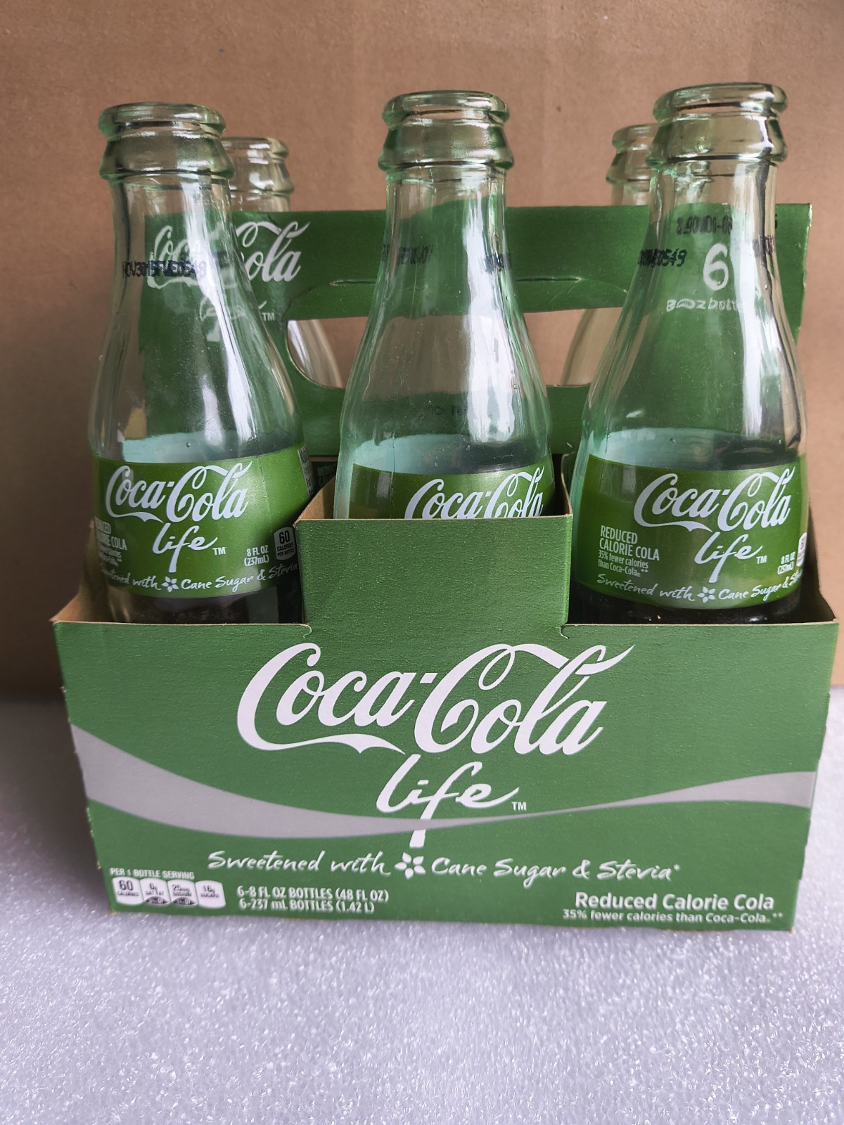 2014 Coca-Cola Life Discontinued Item Empty 6pk. 2014 Coca-Cola Life Discontinued Item Empty 6pk.