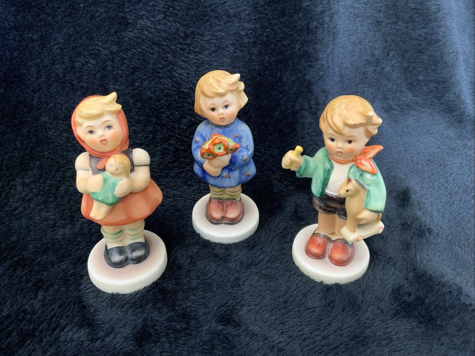 Set Of 3 Vintage Goebel M.J. Hummel Porcelain Children Figurines Set Of 3 Vintage Goebel M.J. Hummel Porcelain Children Figurines