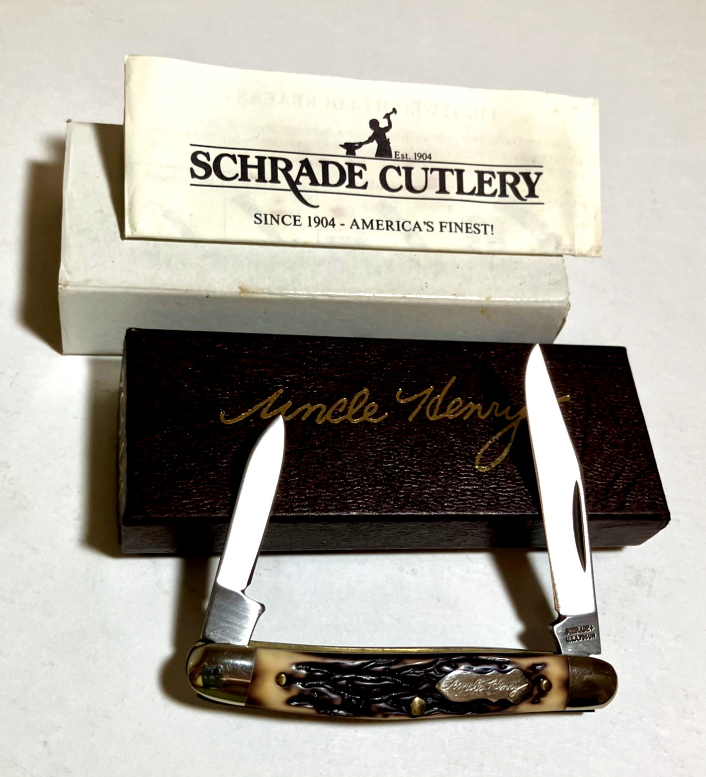 NEW 1980’s SCHRADE Uncle Henry 706UH Vintage Folding Pocket Knife w/ORIGINAL BOX