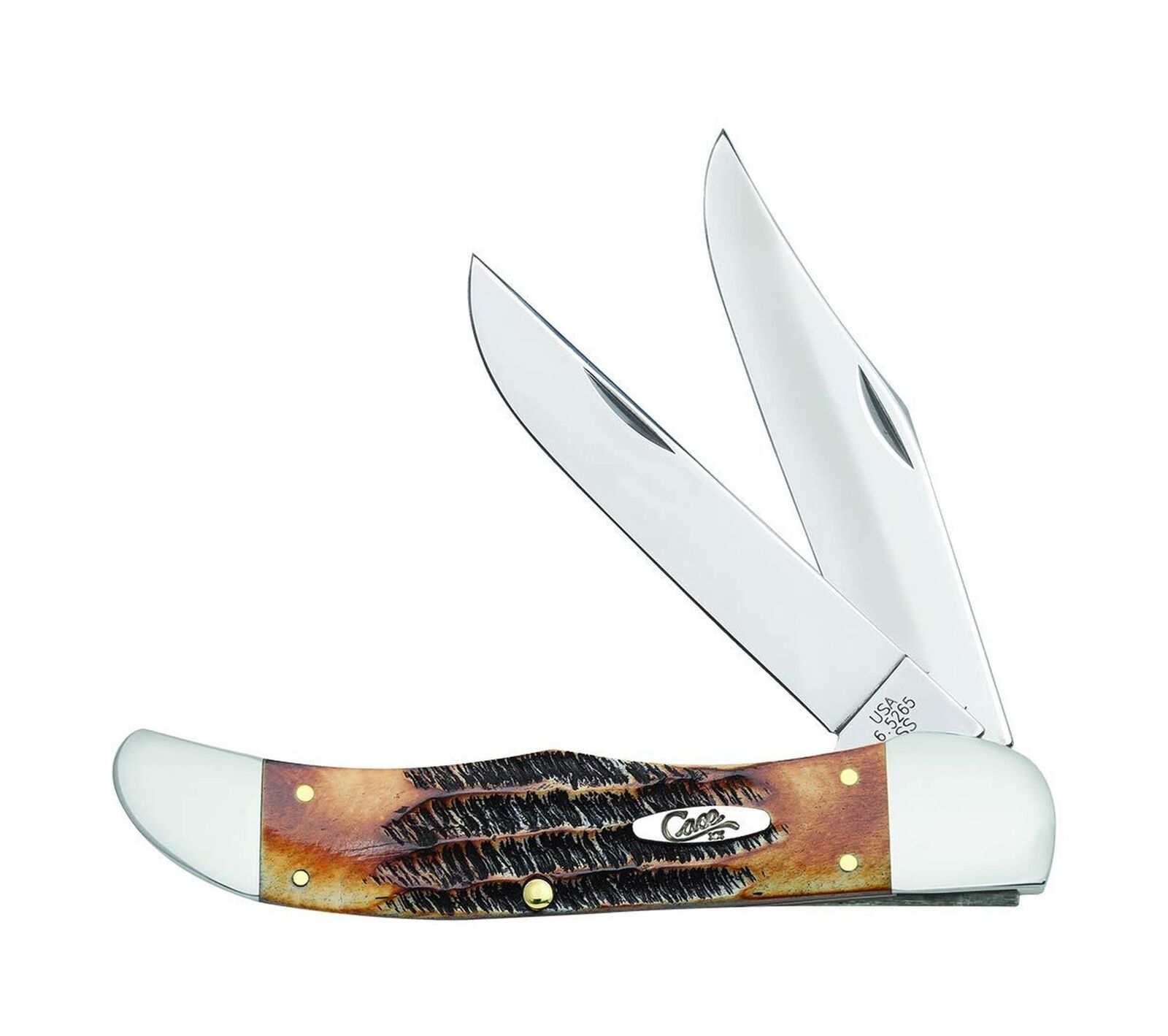 Case WR XX Pocket Knife Burnt 6.5 Bonestag Folding Hunter W/Sheath Item #3574...