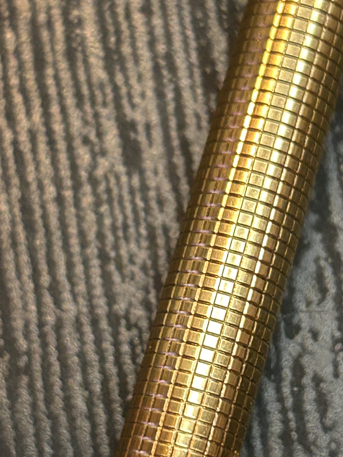 MONTBLANC XTRMLY RARE 1980 GOLD NOBLESSE “KARO GUILLOCHE” HEAVY 23K GP CLIP-MECH