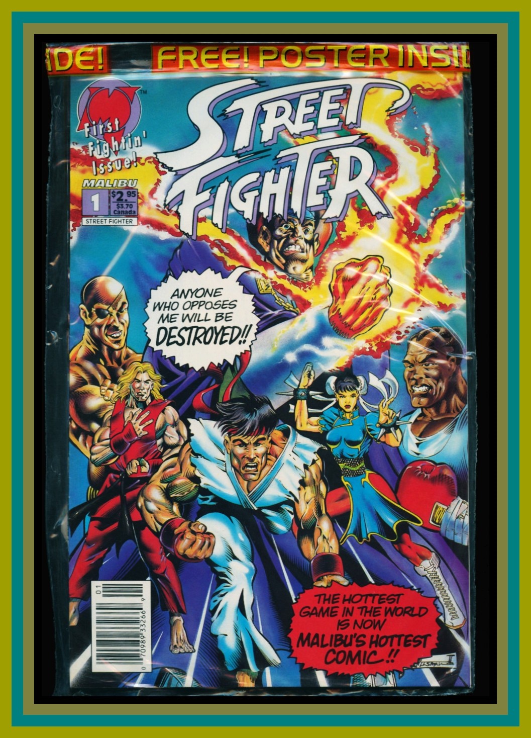 Street Fighter #1-1993-nm 9.4 Standard Cover Factory Poly Bag w/poster Newsstand