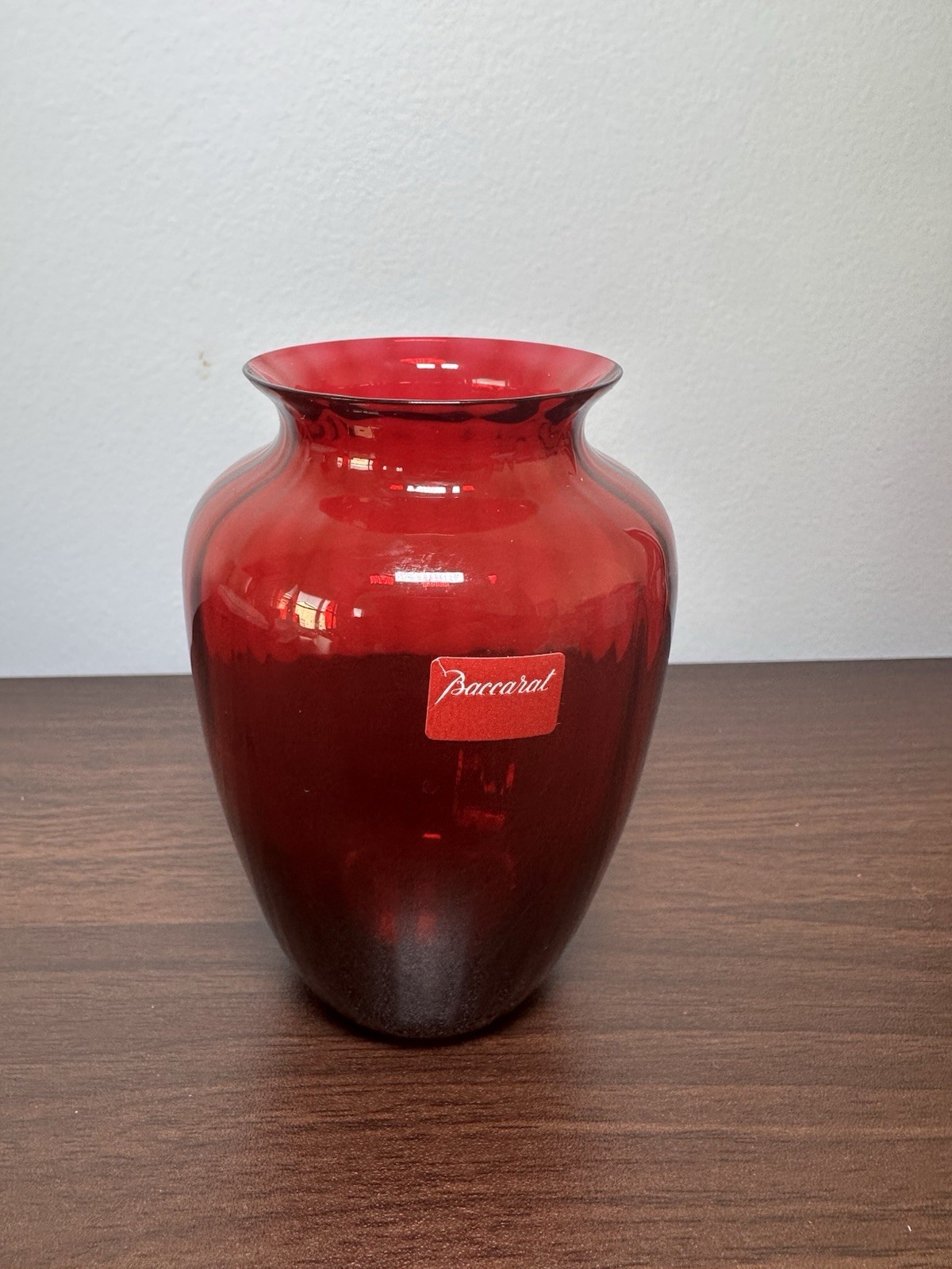 Baccarat Naiades Ruby Red Crystal Vase 110 France 2107602 Original Box