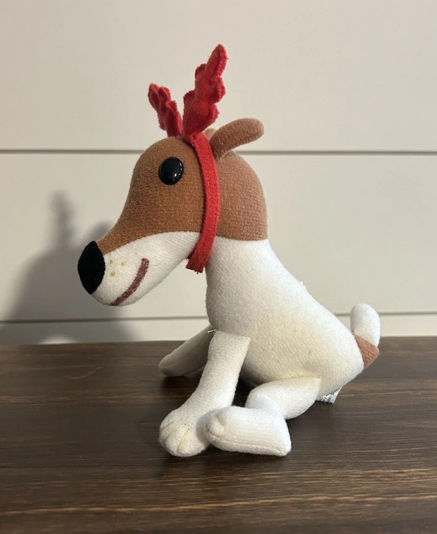 VTG 1998 Olive the Other Reindeer Stuffed Dog Plush Toy Ornament 9” CHRISTMAS VG