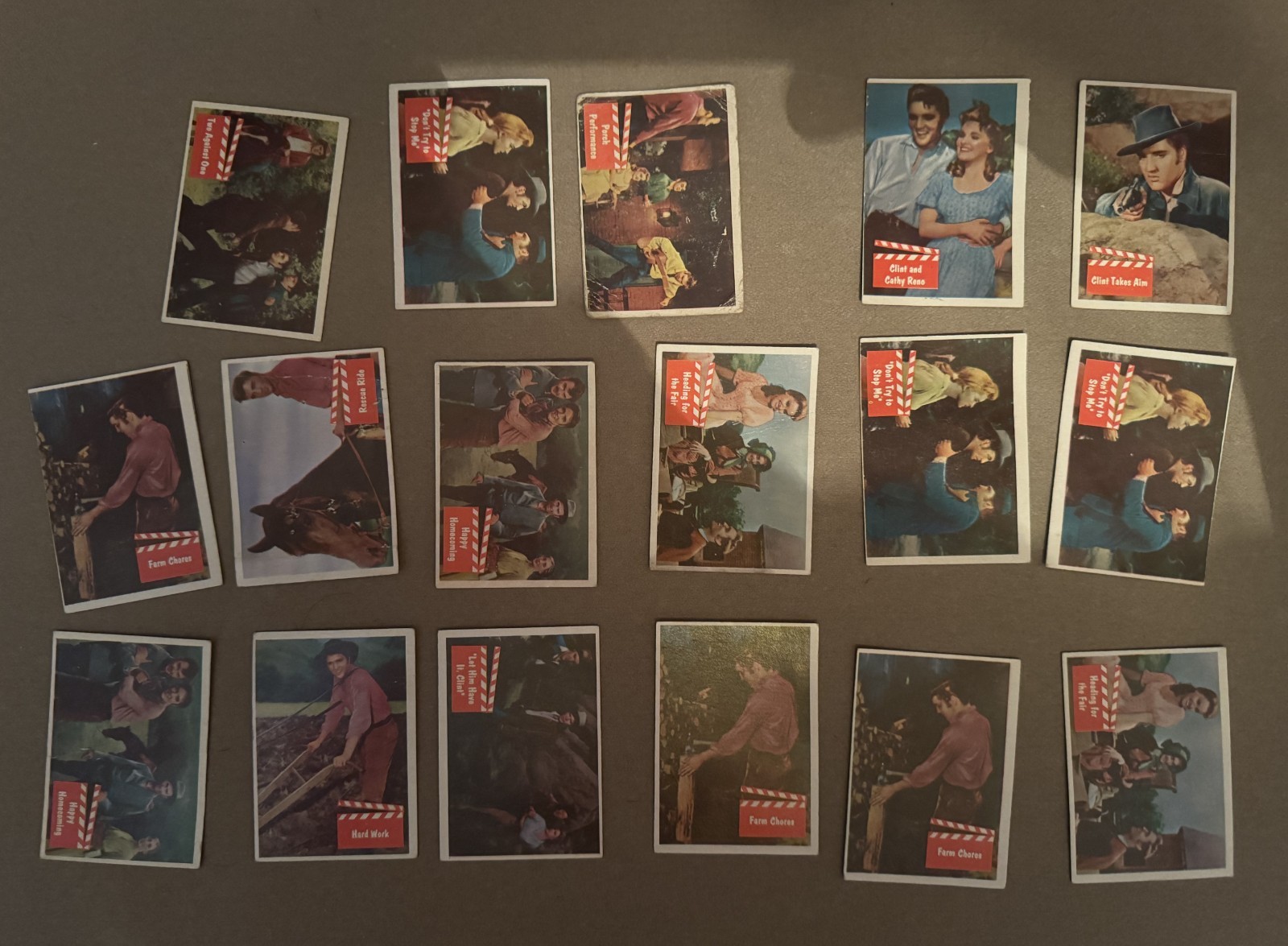 1956 Elvis Presley Bubbles 17 Cards Lot - Mixed Grades 1956 Elvis Presley Bubbles 17 Cards Lot - Mixed Grades