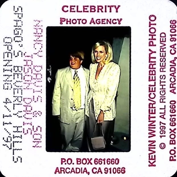 Nancy Davis Jason Davis Spago Beverly Hills Opening 1997 Celebrity Color Photo Nancy Davis Jason Davis Spago Beverly Hills Opening 1997 Celebrity Color Photo