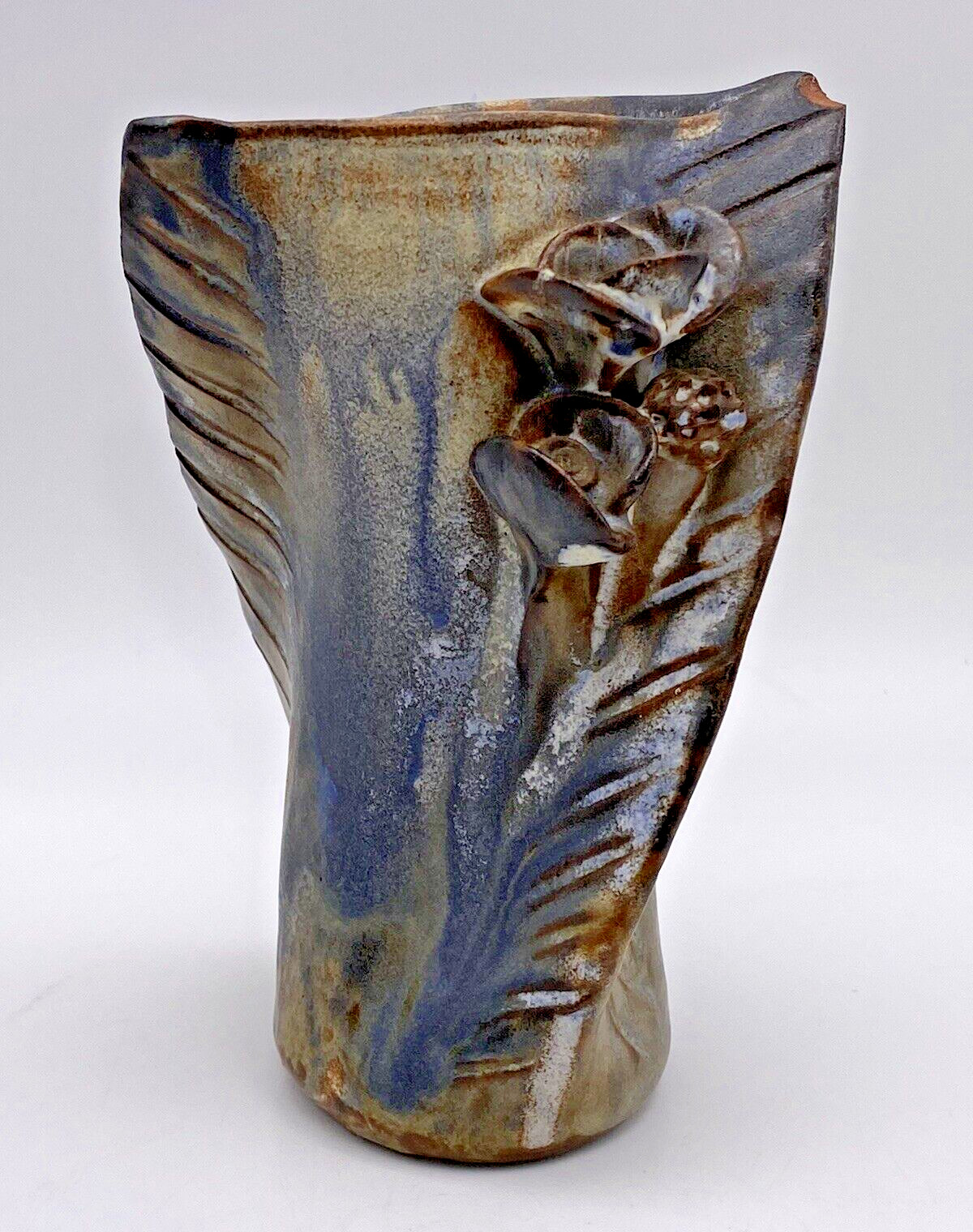 Handmade Studio Art Pottery Vase 4.5” Sculptural Organic Glaze Handmade Studio Art Pottery Vase 4.5” Sculptural Organic Glaze