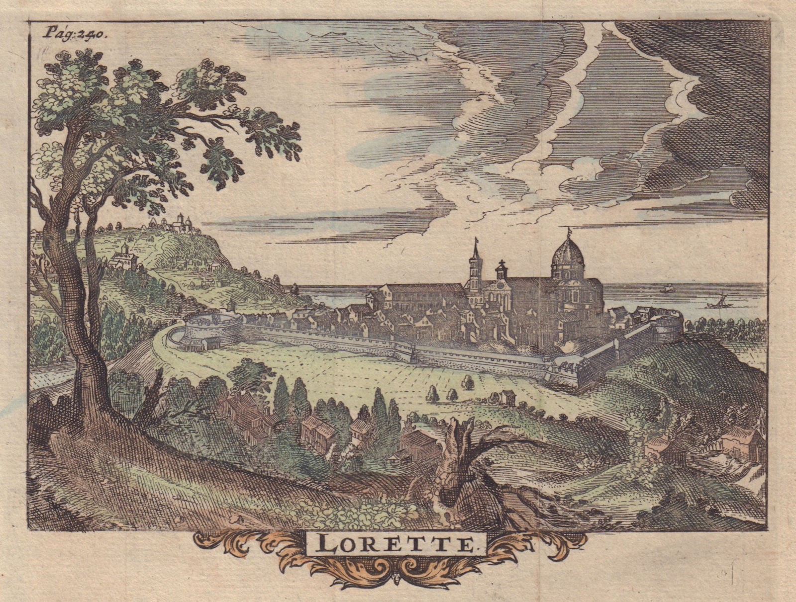 View of Loreto by Pieter Van der Aa. \