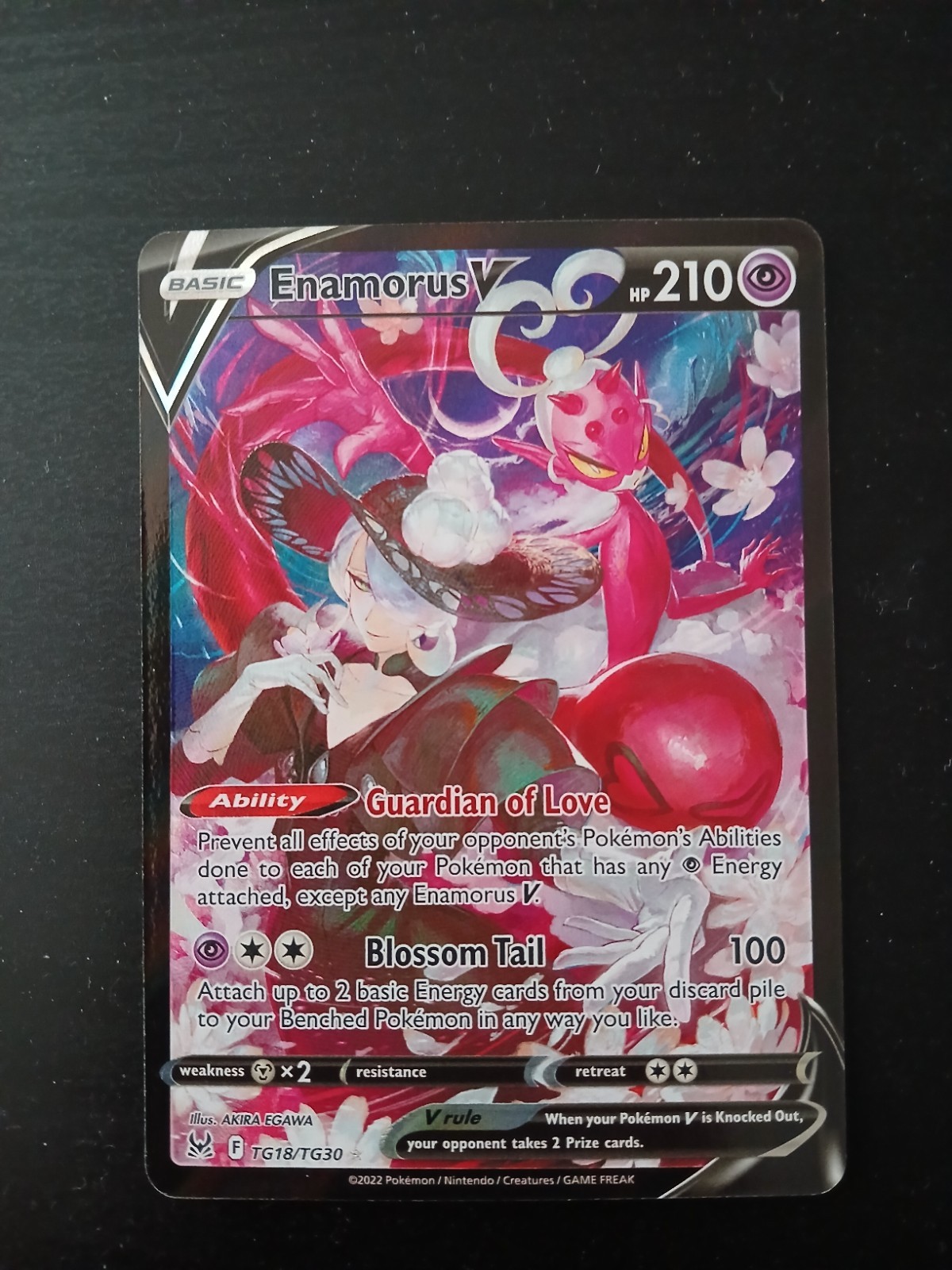 Pokémon TCG Enamorus V Lost Origin Trainer Gallery TG18/TG30 Holo Ultra Rare