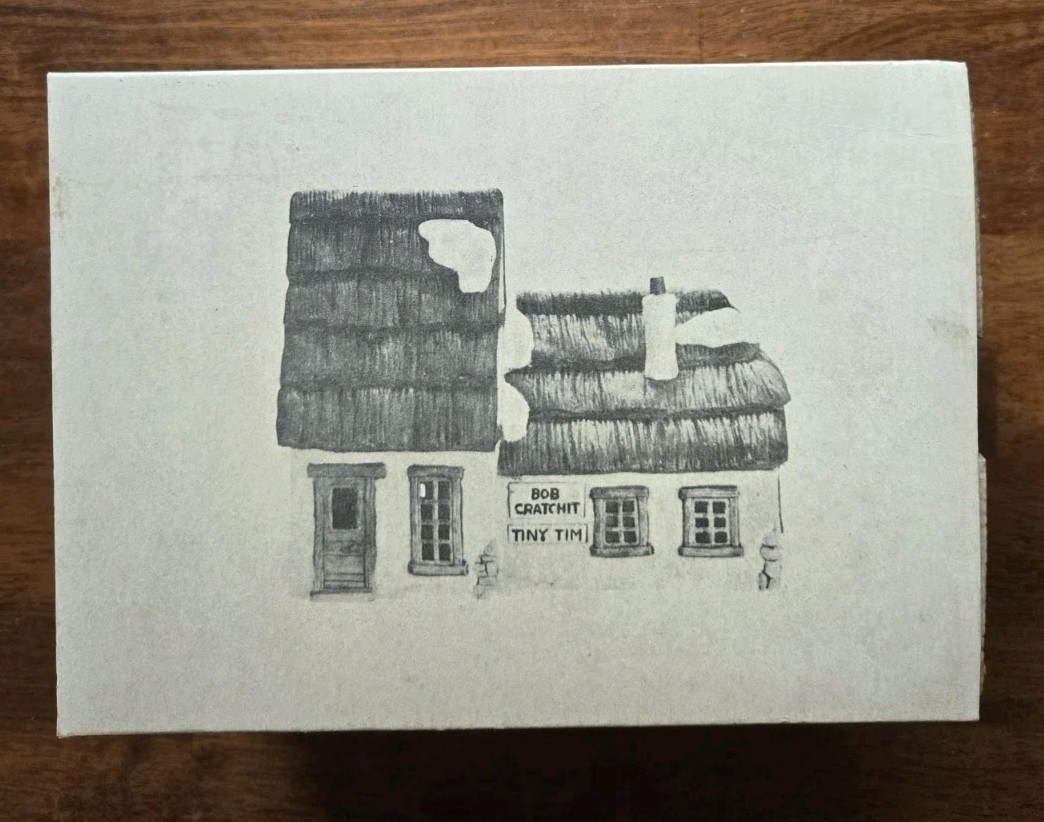 Vintage Dept 56 Dickens Village The Cottage of Bob Cratchit and Tiny Tim