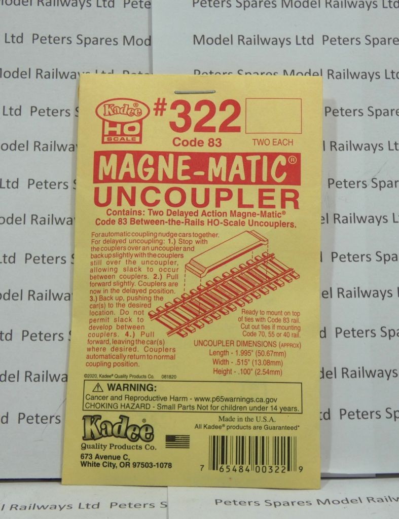 Kadee 322 Delayed Code 83 Between the Rails Uncoupler (1 Pair)