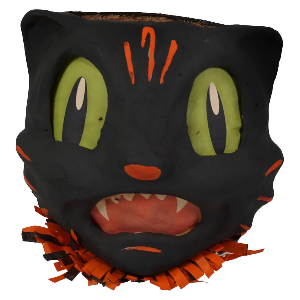 Vandolls Folkart ~ Shocked Black Cat Lantern
