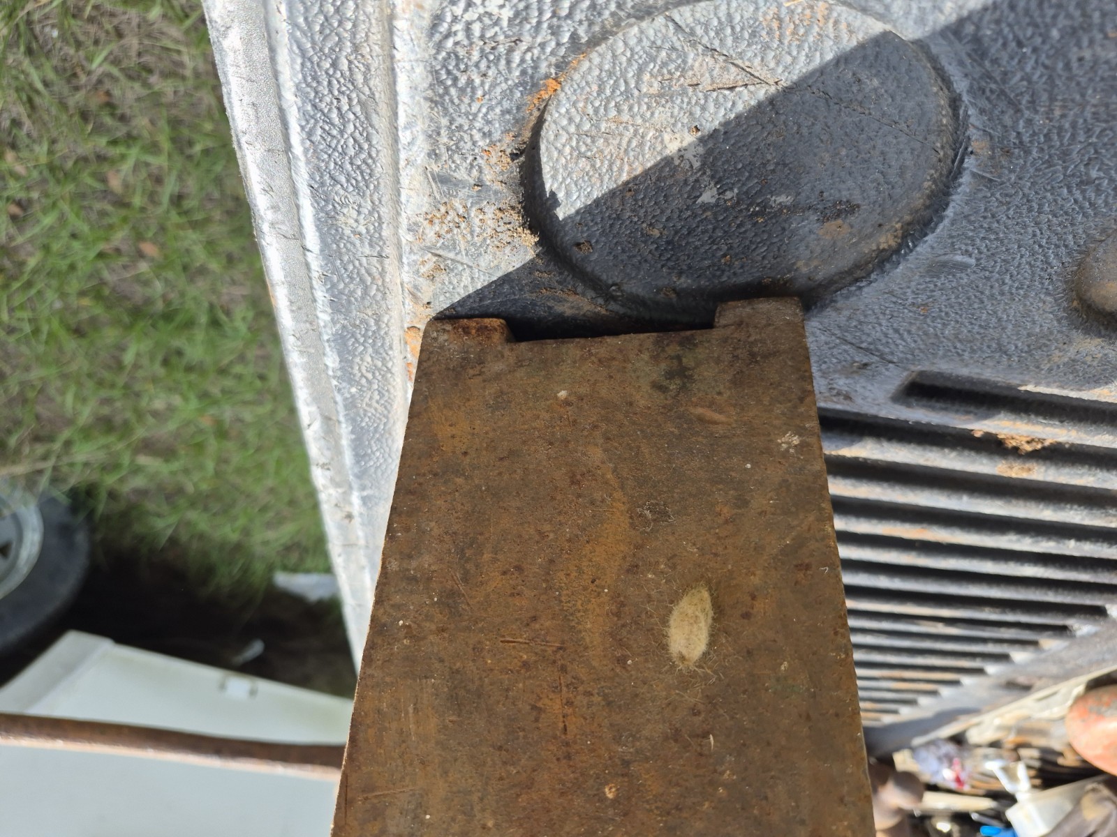 Antique Blacksmith's Swage Block, Cast Iron, 65lbs, 12 Antique Blacksmith's Swage Block, Cast Iron, 65lbs, 12
