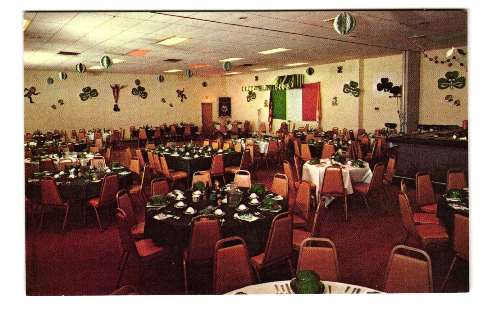 Ballroom Knights of Columbus Westwood NJ Vintage postcard unposted