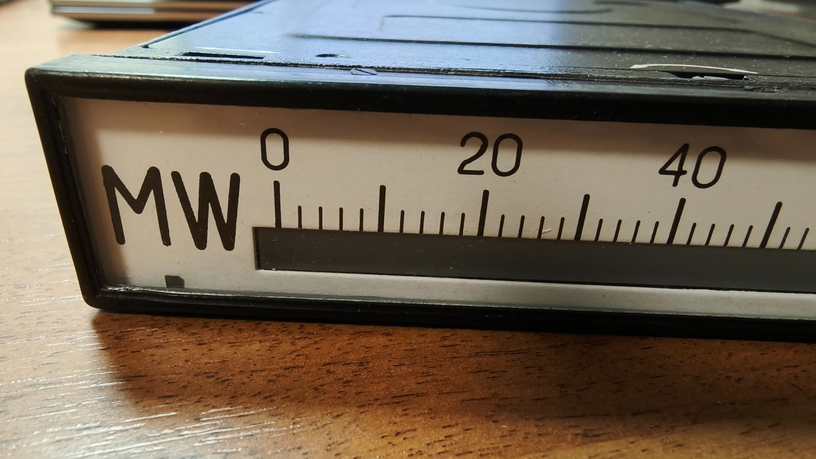 Control Panel Ammeter MW with light pointer for Chernobyl NPP version