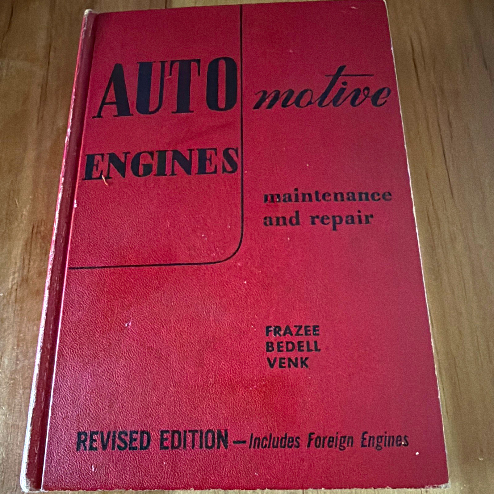 Vintage Automotive Engines Maintenance & Repair book Ernest Venk (1951)