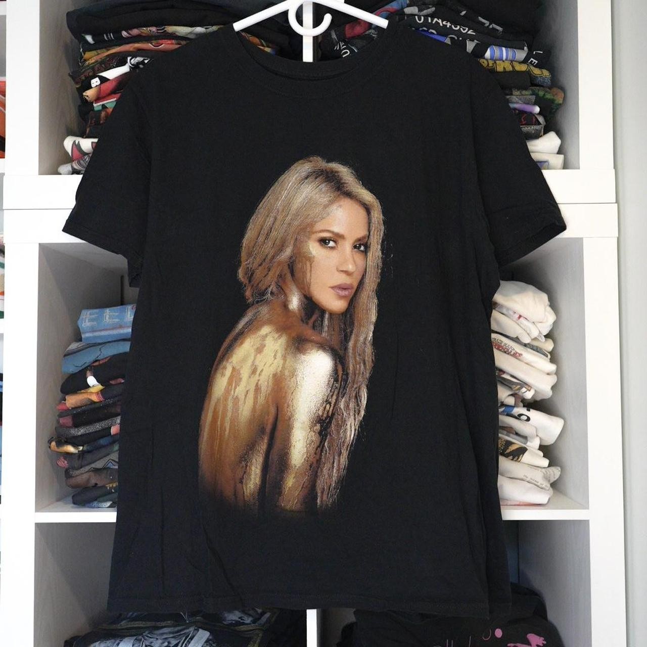 Shakira cotton black Unisex Shirt All Size NI317