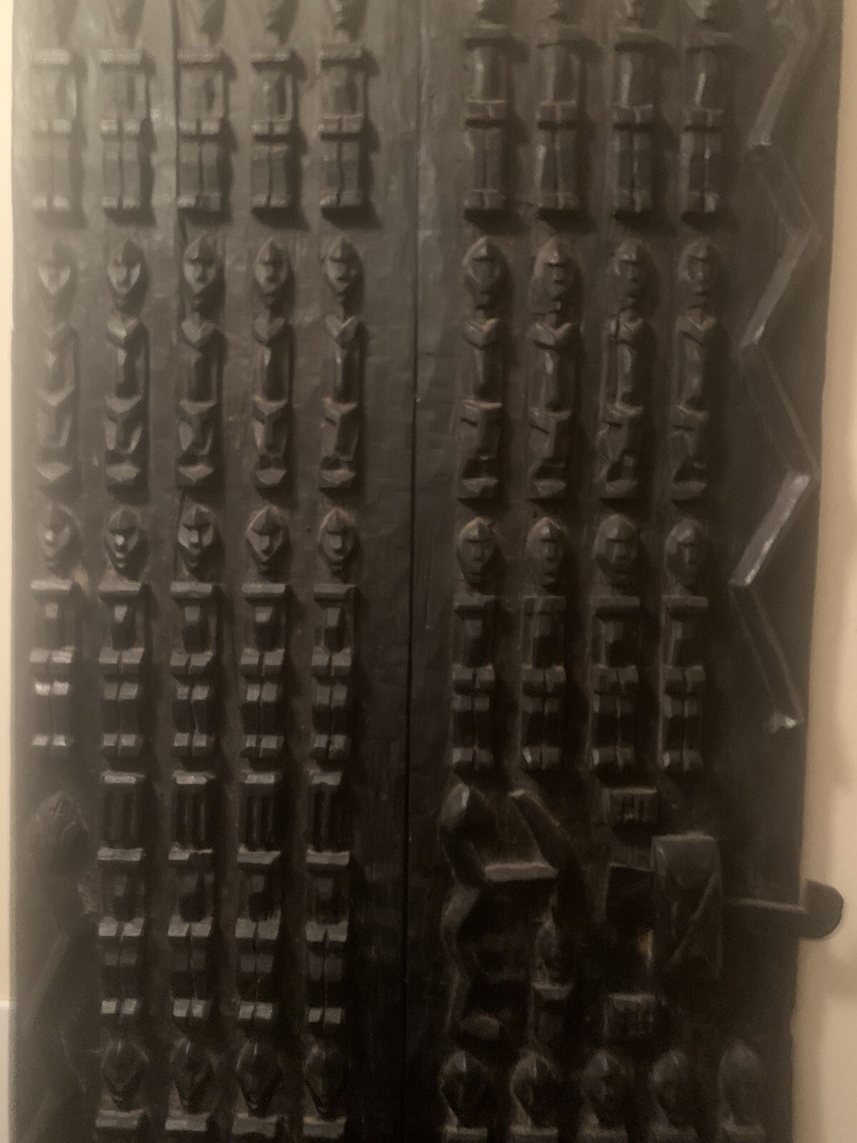 Beautiful Hand Carved Wooden African Door
