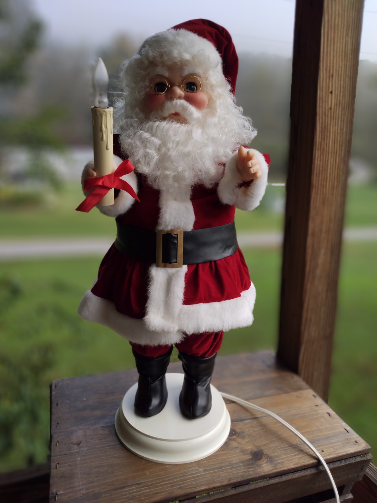 Vtg RENNOC Animations SANTA CLAUS Motion Lighted Candle ⭐ 25 inch Tall Vtg RENNOC Animations SANTA CLAUS Motion Lighted Candle ⭐ 25 inch Tall