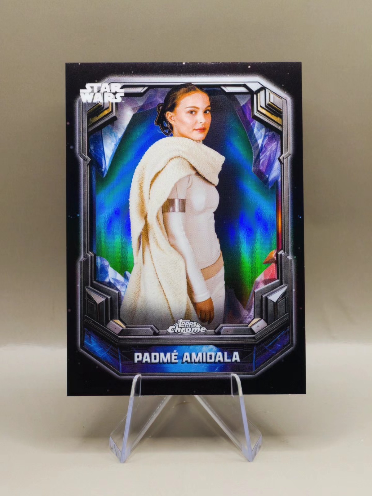 2026 Topps Chrome Star Wars Padme Amidala Cosmic Crystals #COS-24 SSP Case Hit