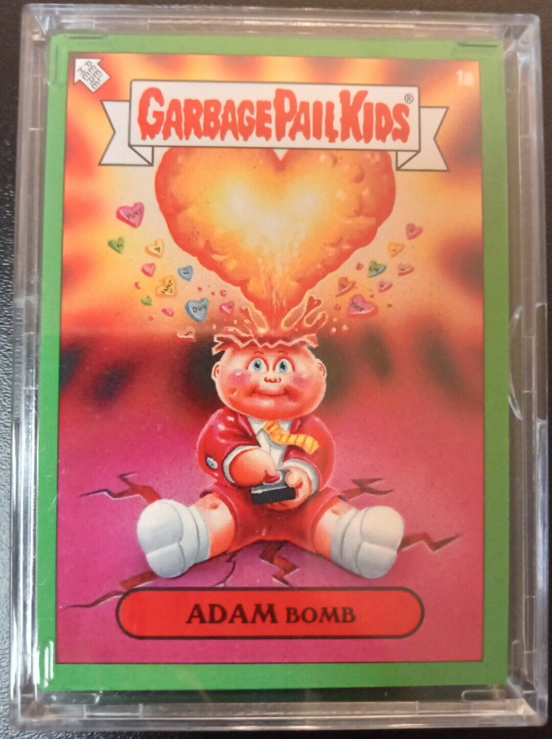 GPK 2019 VALENTINE'S DAY GREEN Border Full 20X GARBAGE PAIL KIDS CARD Set