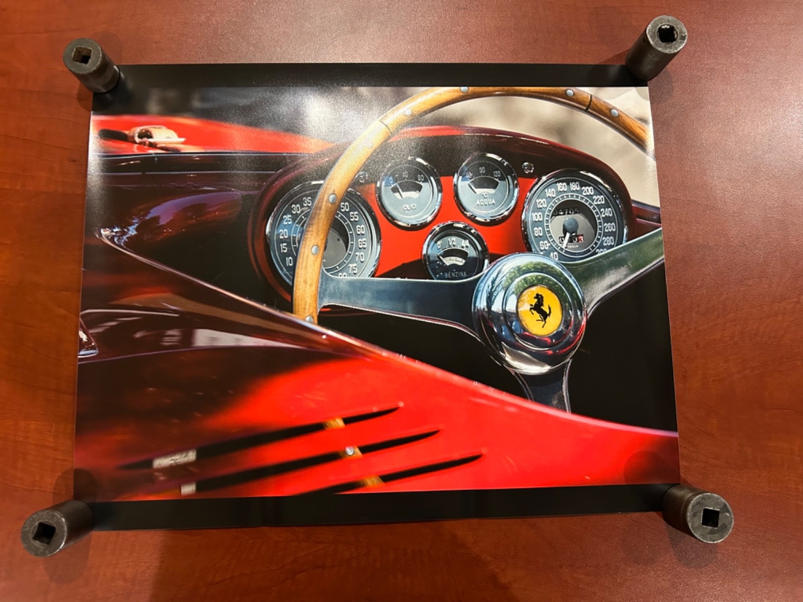 High Quality Vintage Ferrari Race Car photo 16x20