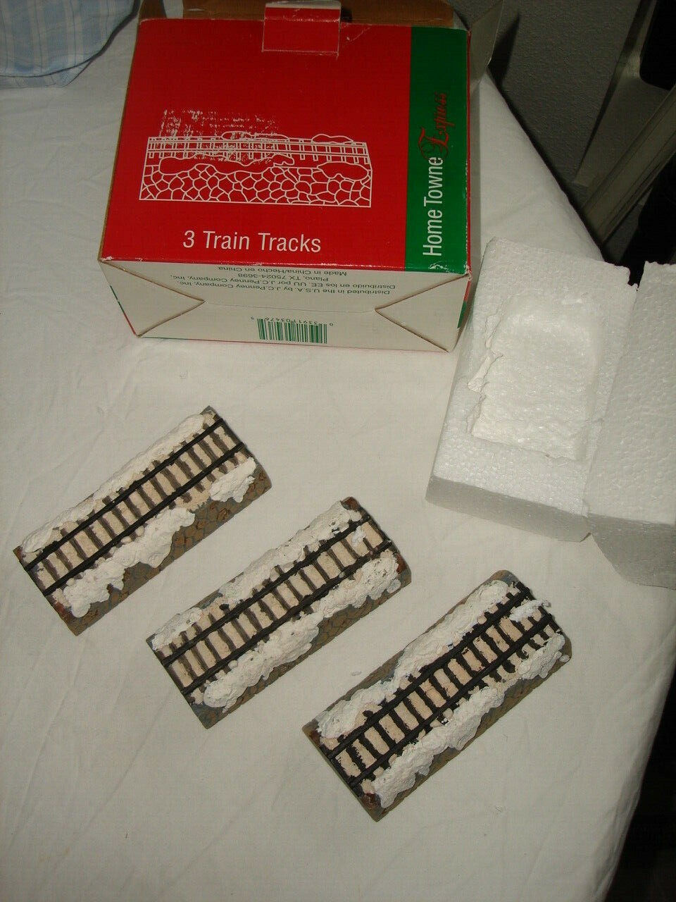 NIB 1998 Vtg. JC Penny Home Towne Express 3-Piece Straight Train Track Set NIB 1998 Vtg. JC Penny Home Towne Express 3-Piece Straight Train Track Set