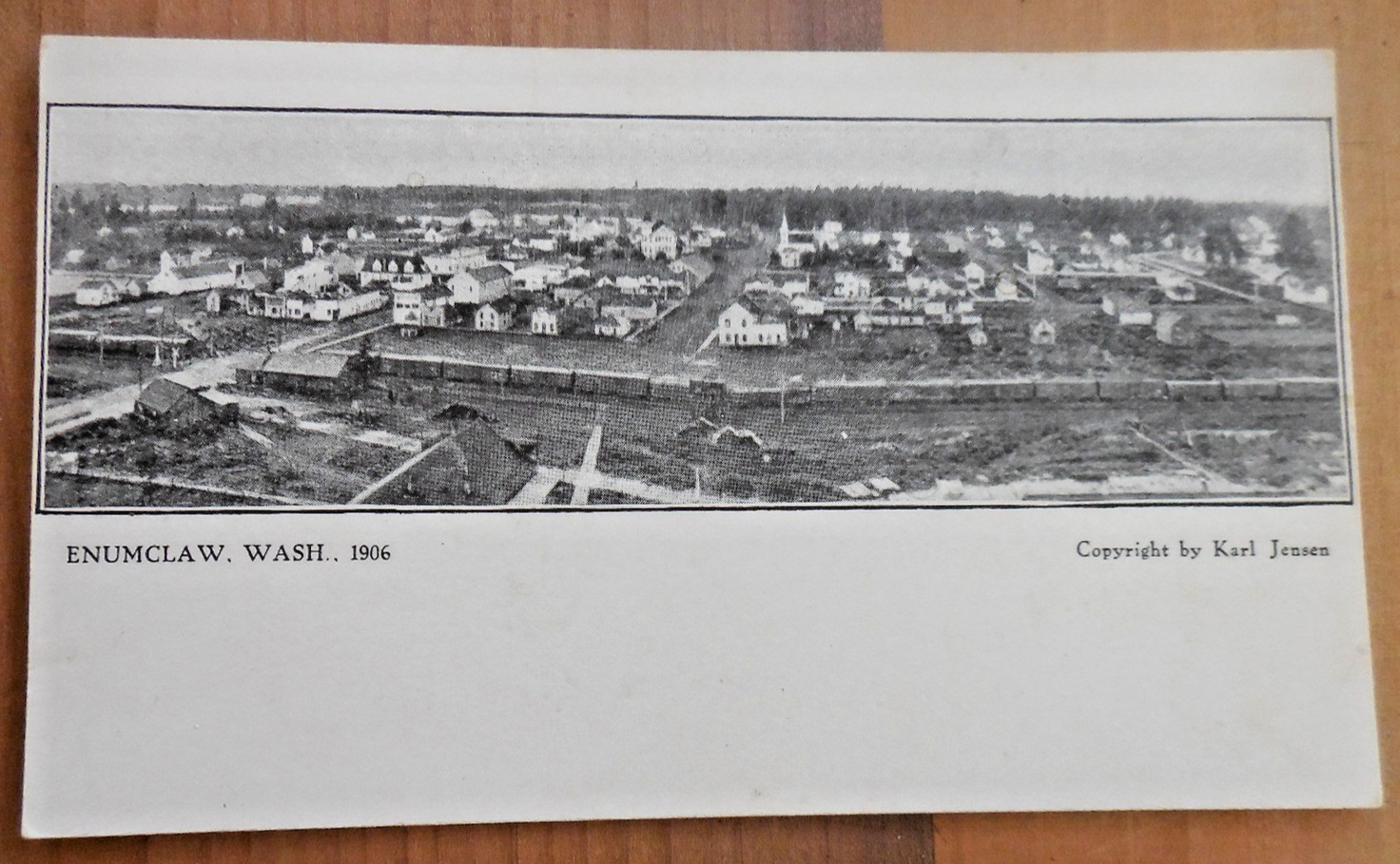 Enumclaw Washington Birds Eye Town View 1906 Postcard Enumclaw Washington Birds Eye Town View 1906 Postcard