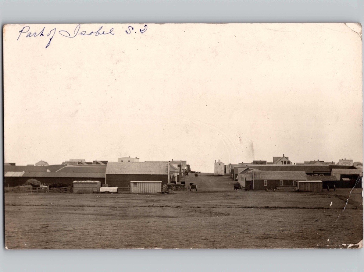 c1911 Street View Town Buildings Isabel South Dakota SD RPPC Real Photo Postcard c1911 Street View Town Buildings Isabel South Dakota SD RPPC Real Photo Postcard