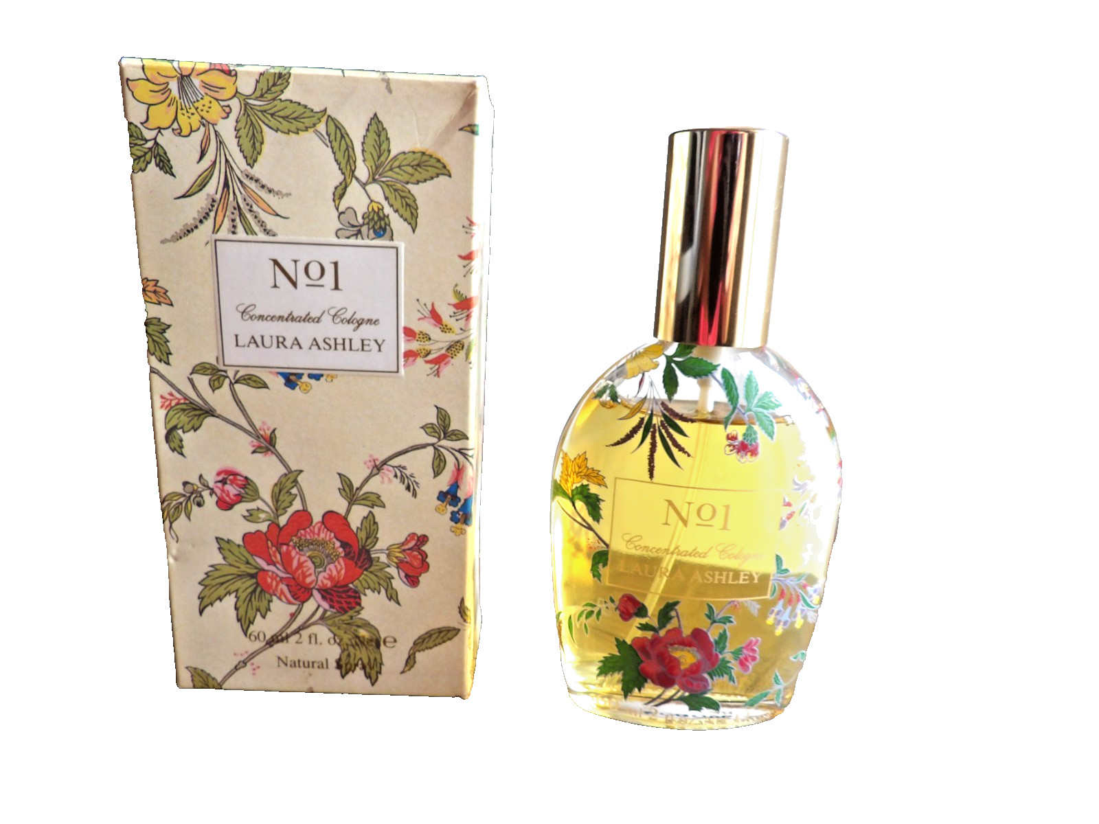 Rare LAURA ASHLEY No 1 Concentrated Cologne Spray 2 Fl Oz Vintage 1983
