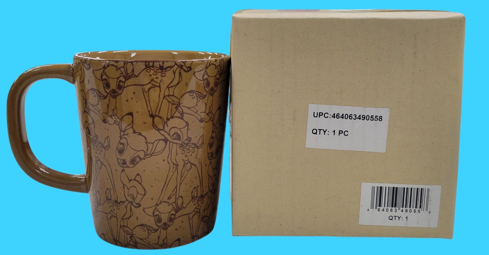 Disney Cozy and Comfy Collection Bambi Collage Coffee Mug New
