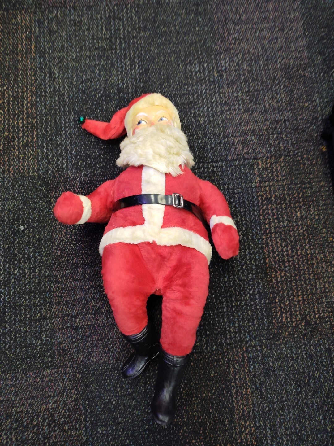 Vintage RARE 40's/50's Large Plush Musical Santa Doll Vintage RARE 40's/50's Large Plush Musical Santa Doll