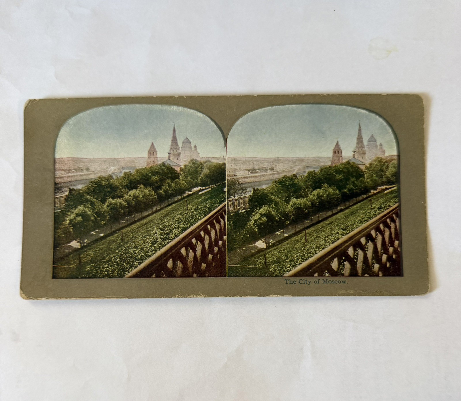 Antique The City of Moscow Stereoview Photo Russia 