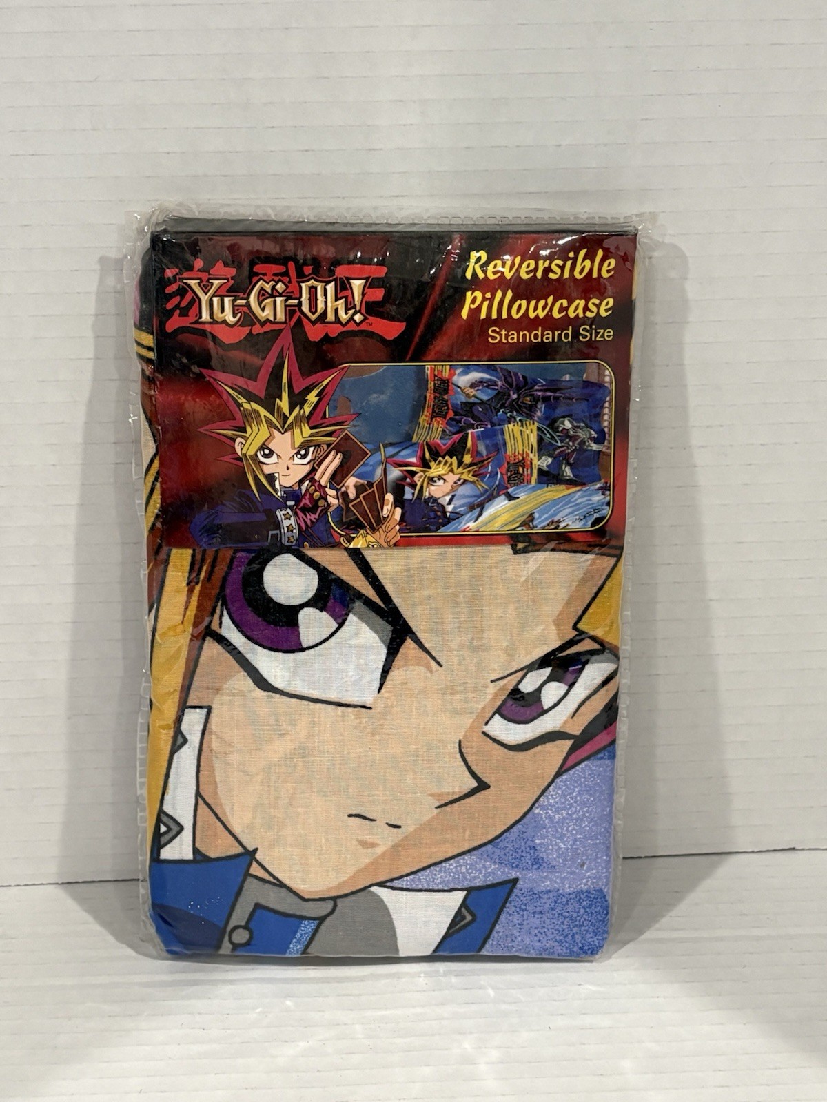 Yu Gi Oh Reversible Pillow Case KAZUKI Takahashi Anime YUGIOH NOS Vintage 1996