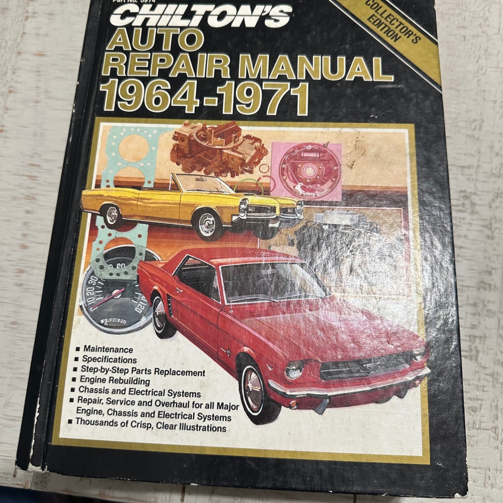 Chilton's Auto Repair Manual 1964-1971 Collector's Edition Hardcover 5974 Chilton's Auto Repair Manual 1964-1971 Collector's Edition Hardcover 5974