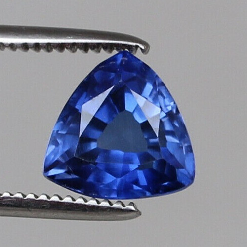 Natural Blue Sapphire 7.05Ct Trillion Cut Ceylon Loose Gemstone 4 Ring & Pendant