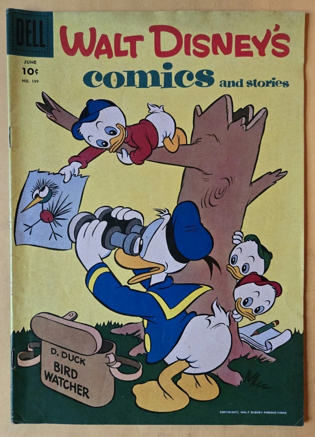 Walt Disney\'s Comics And Stories #189 VG (4.0) Art By Barks Dell Comics 6/56