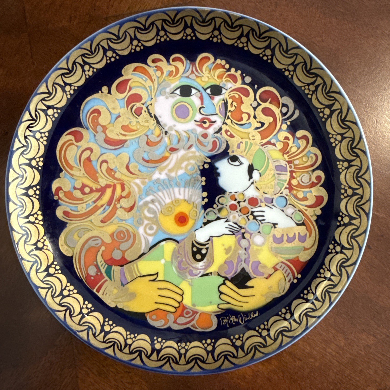 1979 Bjorn Wiinblad Rosenthal Aladin und die Wunderlampe Plate #5 , Vintage EUC 1979 Bjorn Wiinblad Rosenthal Aladin und die Wunderlampe Plate #5 , Vintage EUC